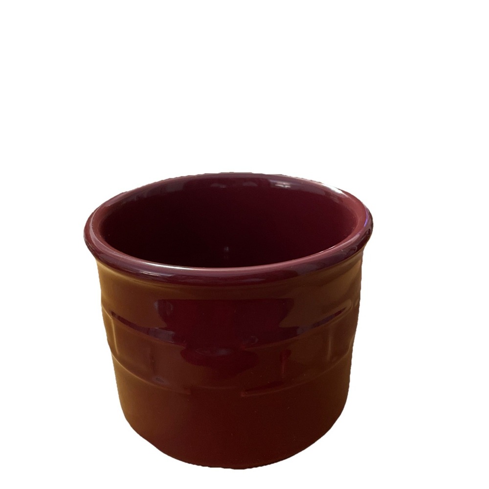 Longaberger Woven‎ Traditions Red Paprika One Pint Salt Crock